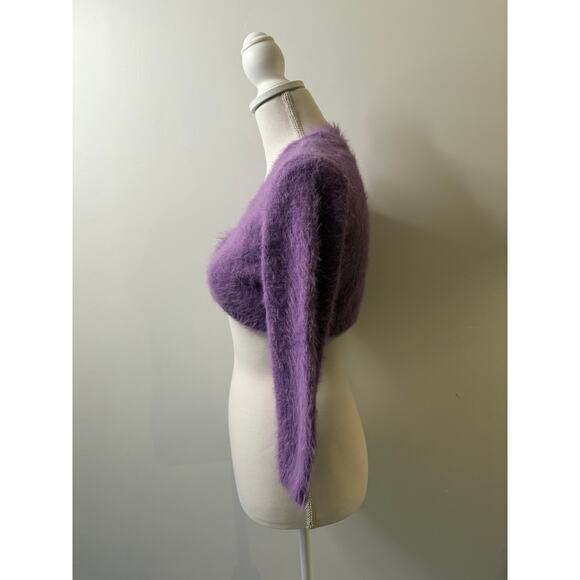 Vero Moda Fluffy Purple Shrug Cardigan Size XS - Picture 4 of 7
